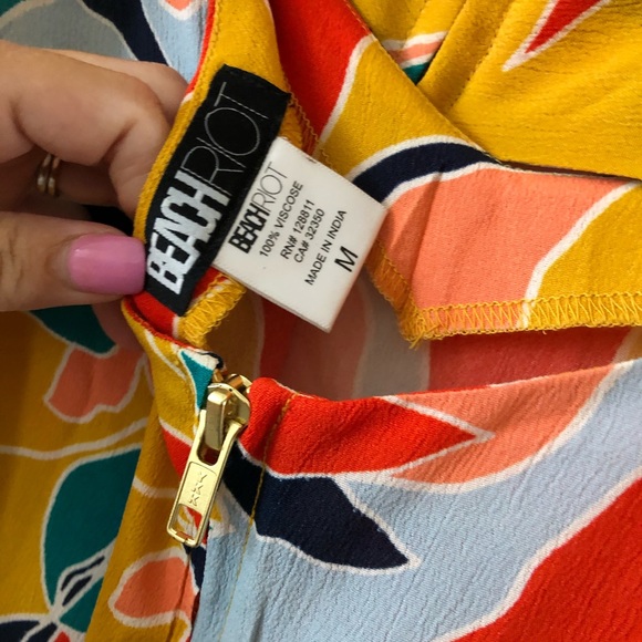 Beach Riot Yellow Multi-Color Mini Dress - Picture 6 of 7